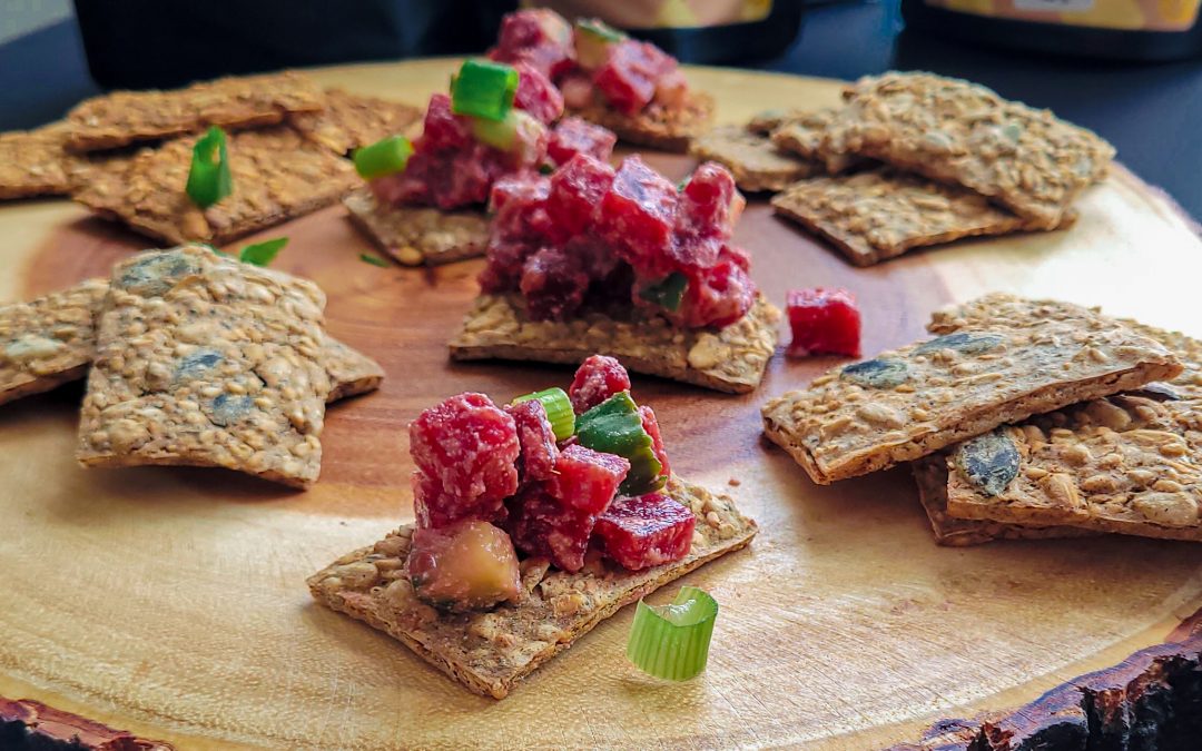 Tartare de betteraves, style 5 à 7