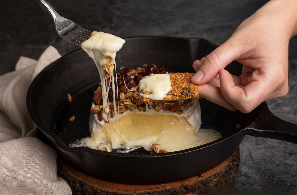 Brie fondant au granola et au sirop d’érable