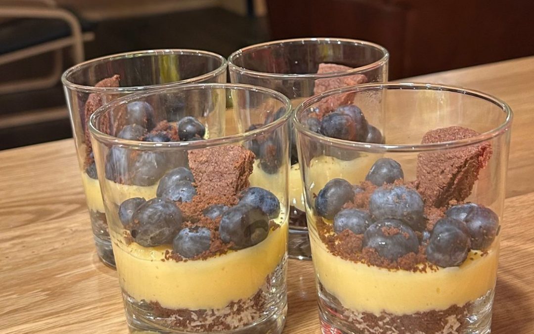 Double péché à la crème anglaise